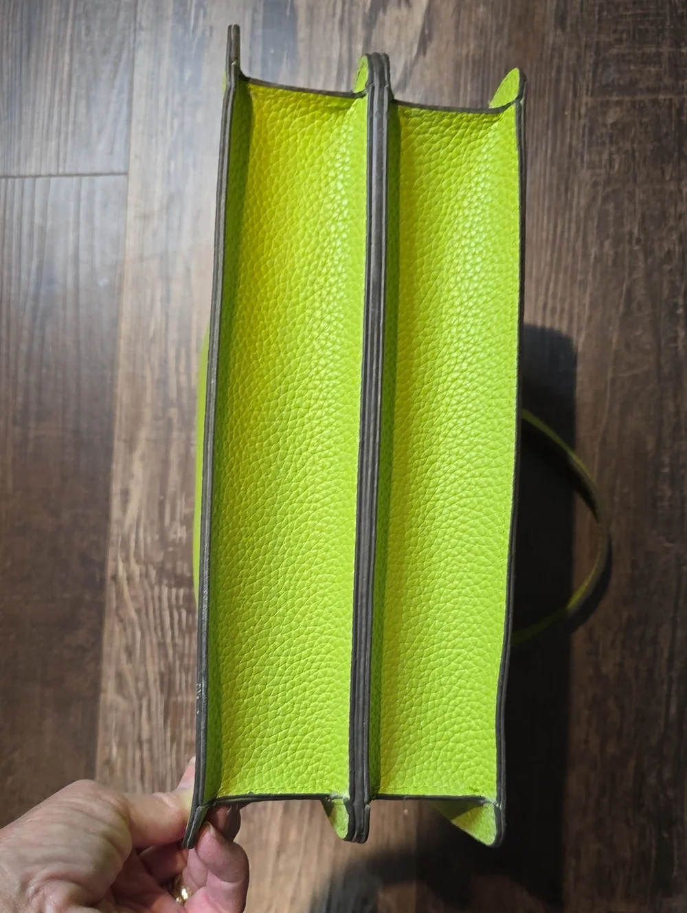 Steve Madden Neon Green Top-Handle Satchel, 11x7x4